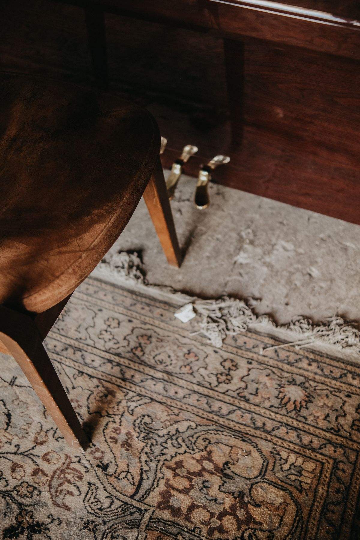 Before Carpet Water Damage Restoration — water damaged